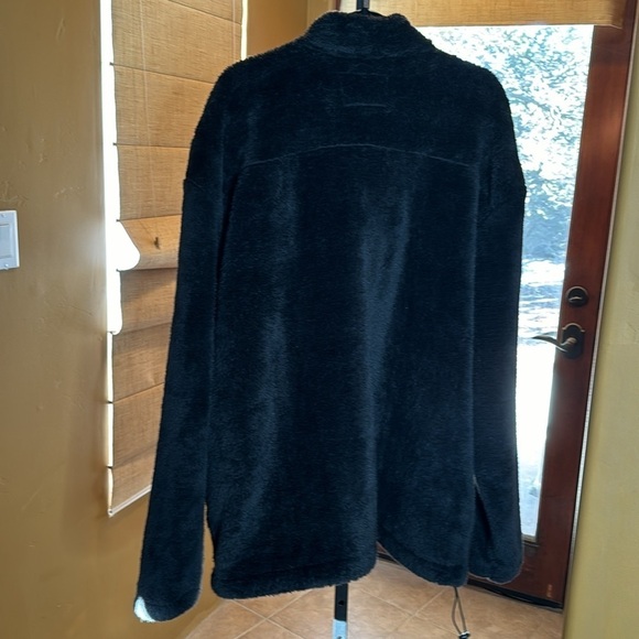 Jach’s NY jacket fleece Berber like 1/4 zip Black Pullover Size XXL Oversized - Picture 6 of 8